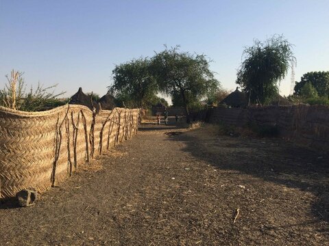 Compound walls in Sudan. Credit Vanessa Yardley.