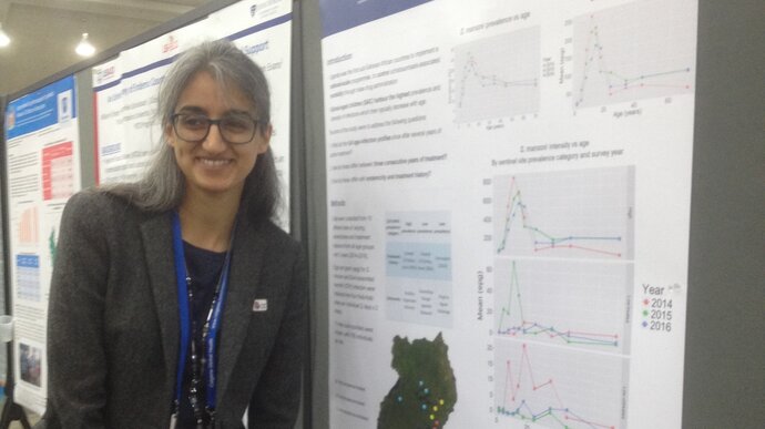 Imperials Arminder Deol presenting her research at ASTMH 2017